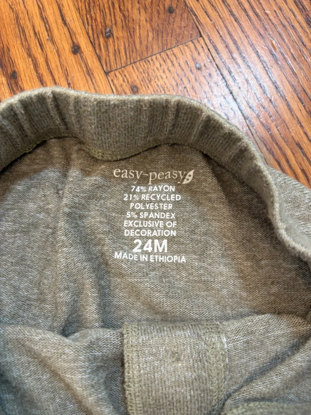 Easy Peasy Cozy Toddler Set 24 months/2T ‎ Hoodie and Joggers